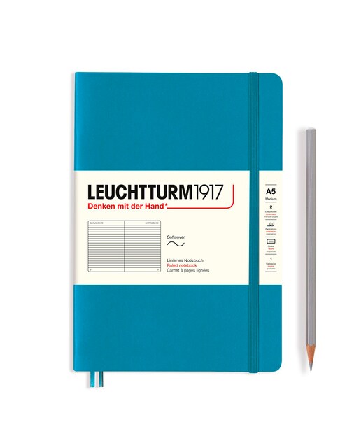 Imagen 0 de Notebook A5 lineas tapa blanda Leuchtturm1917 Azul Oceano