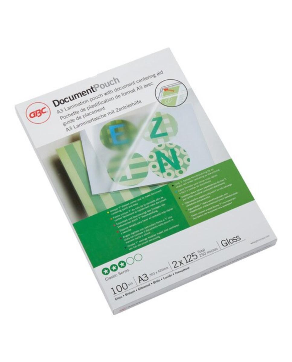 Imagen 0 de Carteras GBC DIN A3 (303X426) 2X125 mic. (Caja 100)