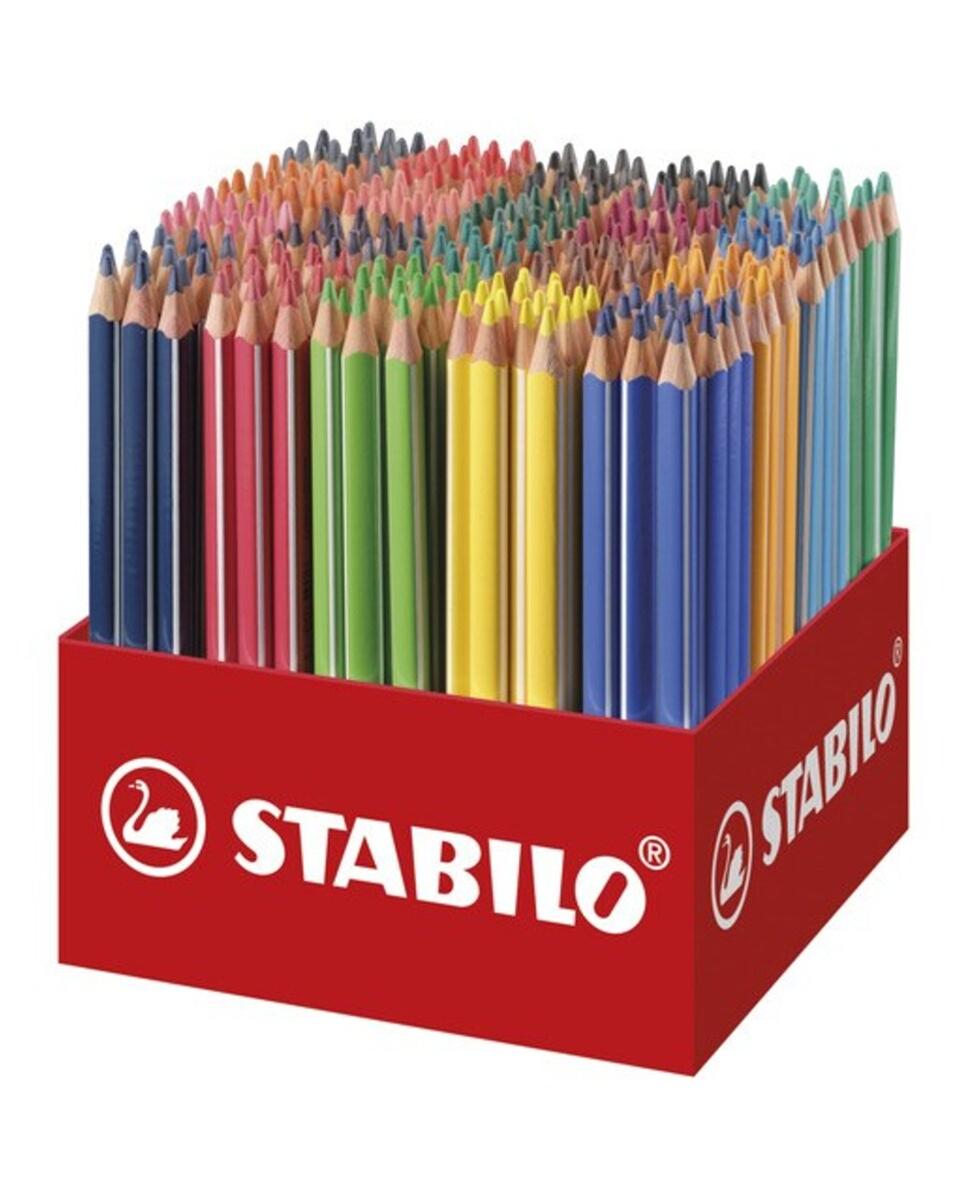 Imagen 0 de Pack escolar XL con 300 lápices de triangular Trio thick STABILO multicolor