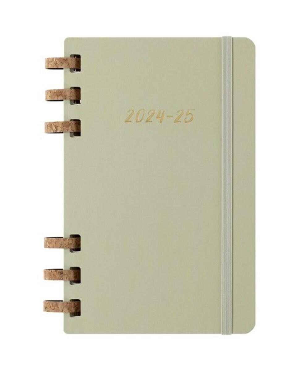 Imagen 0 de Agenda espiral large académica de julio 2024 a junio 2025 semana y mes vista tapa dura Moleskine verde kiwi en inglés