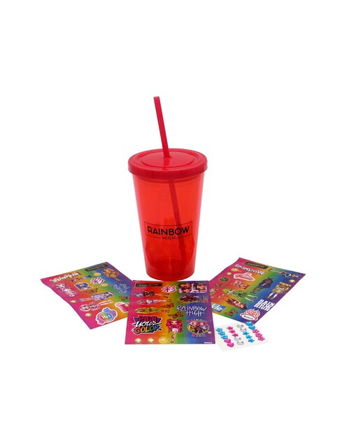 Imagen 0 de Juego para decorar vaso de doble pared Rainbow High CyP Brands negro milticolor