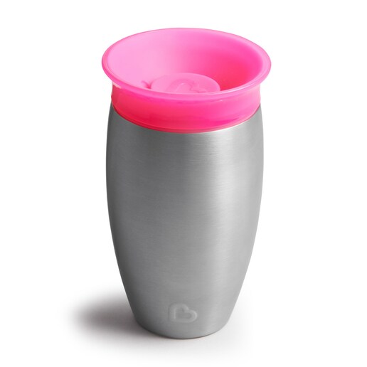 Imagen 0 de Vaso 360° Munchkin Miracle de Acero Inoxidable rosa