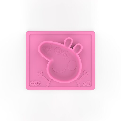 Imagen 0 de Plato Mat Peppa Pig EZPZ con compartimentos + Mantel (+12 M.) rosa