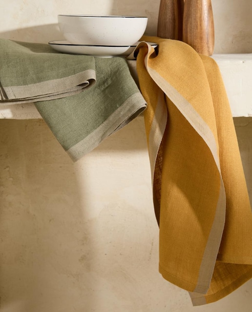 Imagen 0 de Set 2 paños de cocina lino Carol