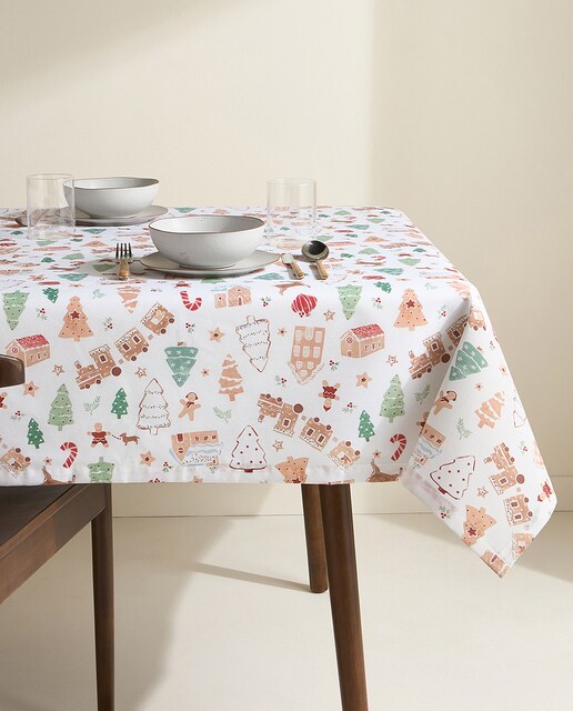 Imagen 0 de Mantel antimanchas resinado Casitas Basics El Corte Inglés