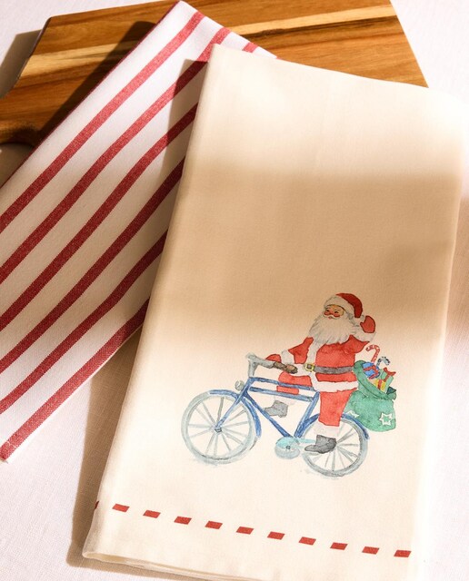 Imagen 0 de Set 2 paños sarga algodón Claus Village El Corte Inglés