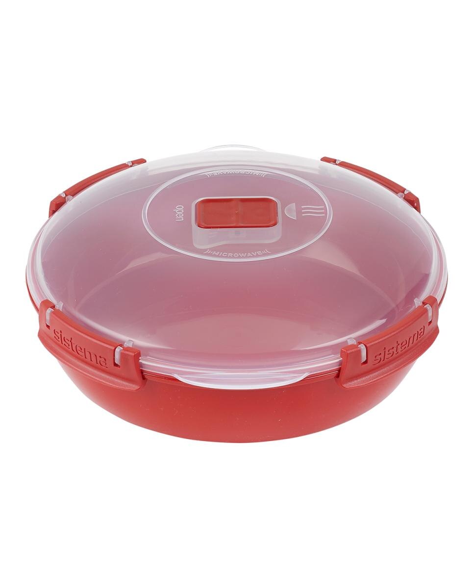 Hermético redondo para microondas Sistema Microwave Vermelho-2