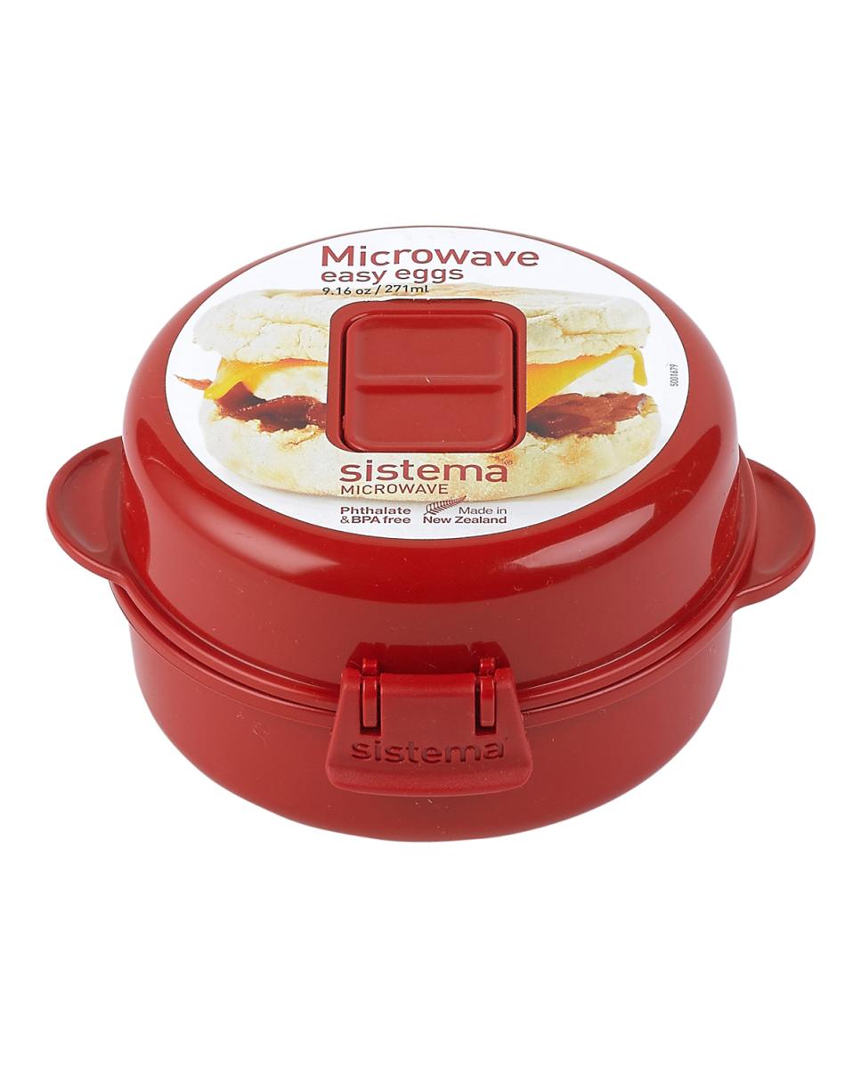 Recipiente para cozer ovos em microondas Microwave Sistema Vermelho-2