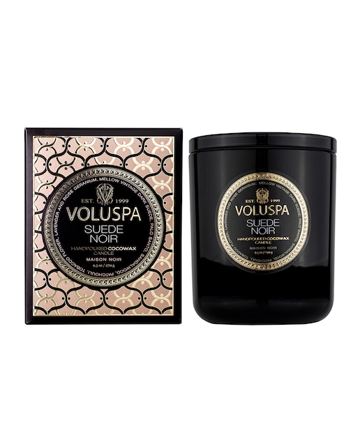 Imagen 0 de Vela perfumada en vaso Sued Noir Voluspa