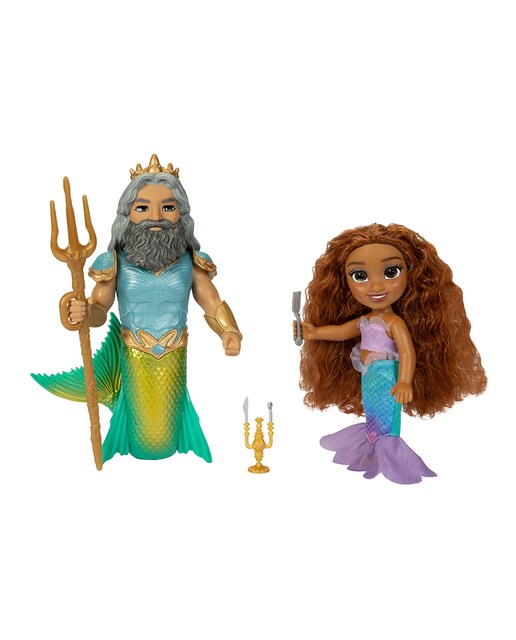 Imagen 0 de Set de Regalo de muñecas de 15 cm con Ariel y el Rey Tritón  Jakks Pacific