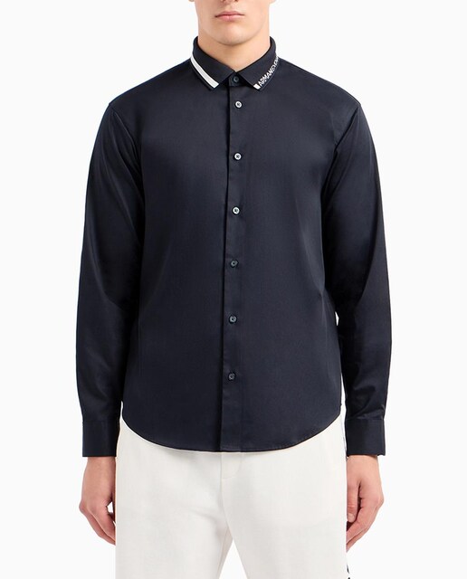 Imagen 0 de Camisa de hombre con logo en el cuello