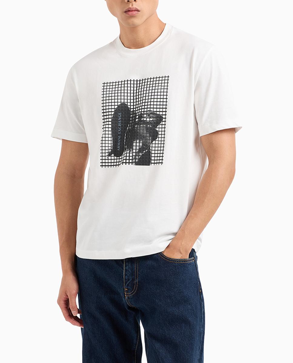 Imagen 0 de Camiseta de hombre de manga corta con estampado grande