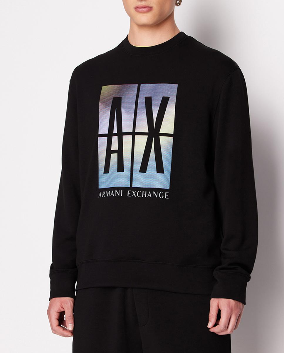 Imagen 0 de Sudadera de cuello redondo con logo estampado multicolor