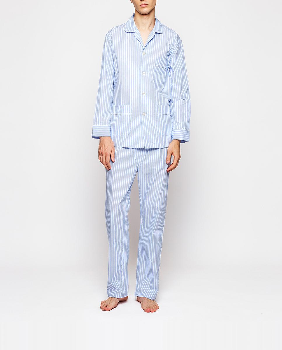 Imagen 0 de Pijama largo de hombre rayas
