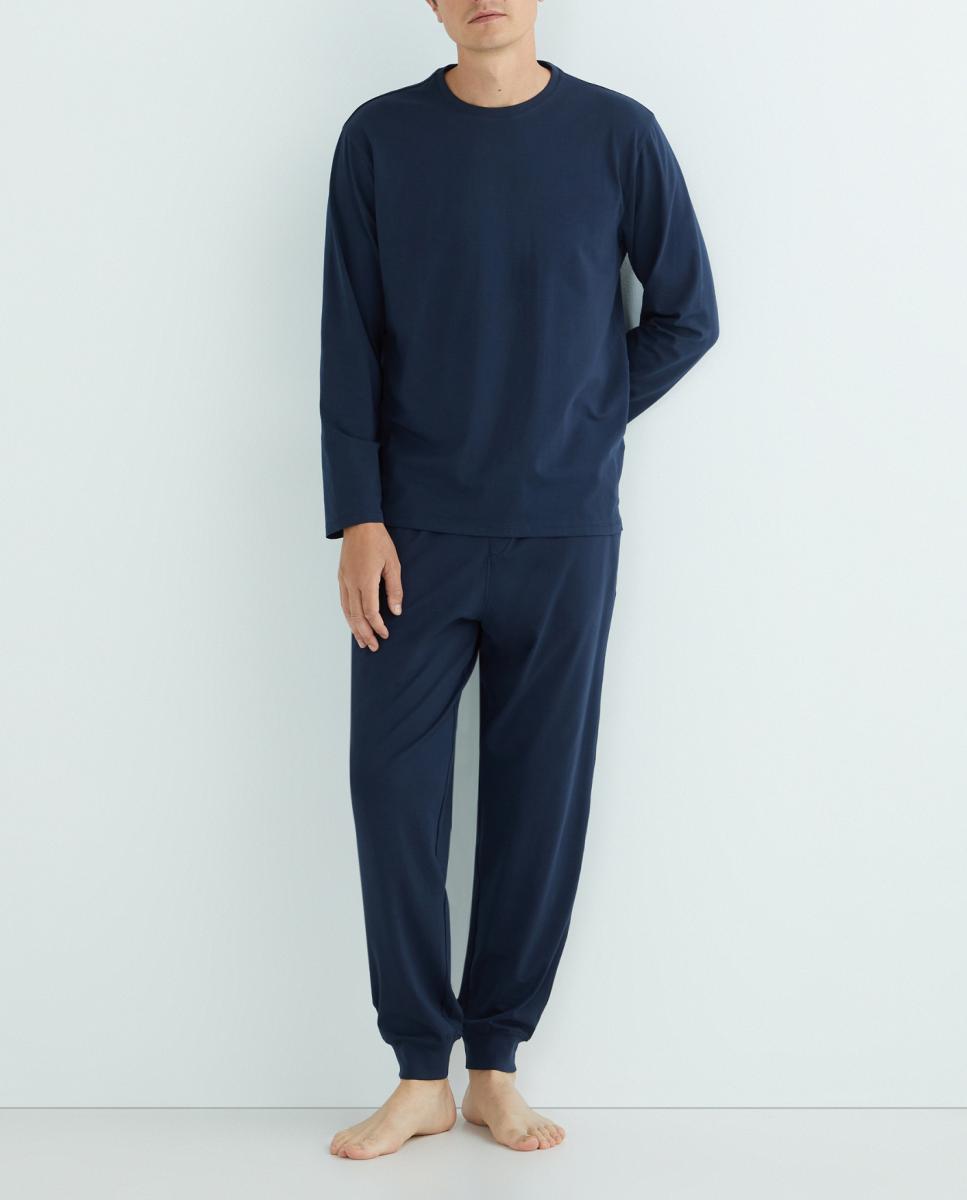 Imagen 0 de Pijama largo cuello redondo de hombre