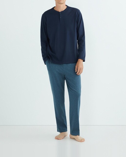 Imagen 0 de Pijama largo punto hombre