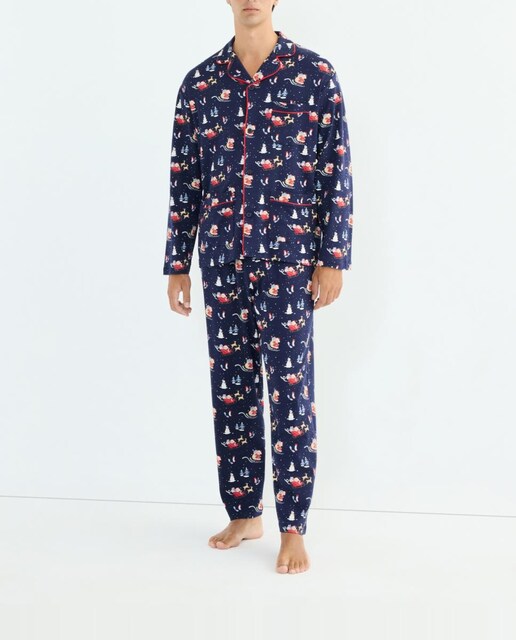 Imagen 0 de Pijama largo navidad hombre.