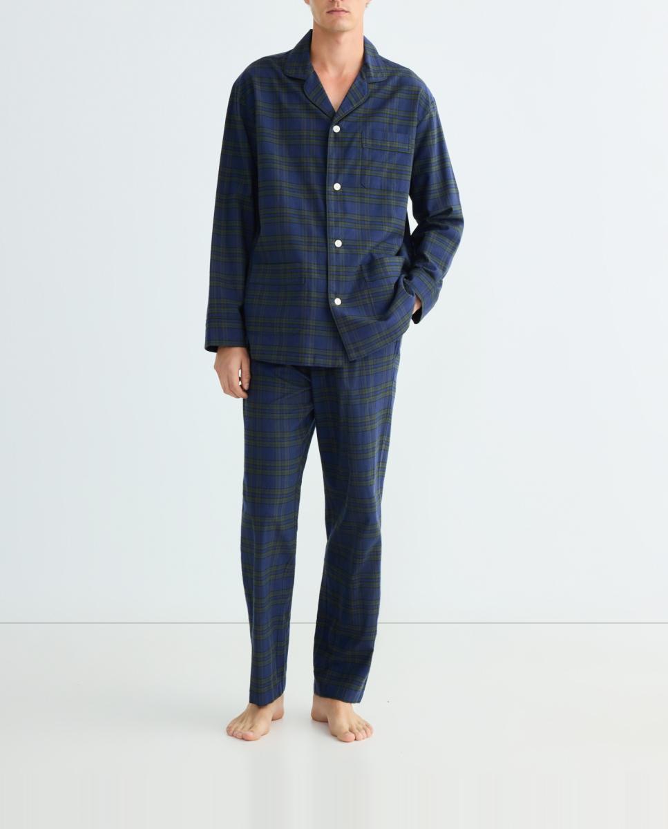 Imagen 0 de Pijama de viyela de hombre tejido a cuadros