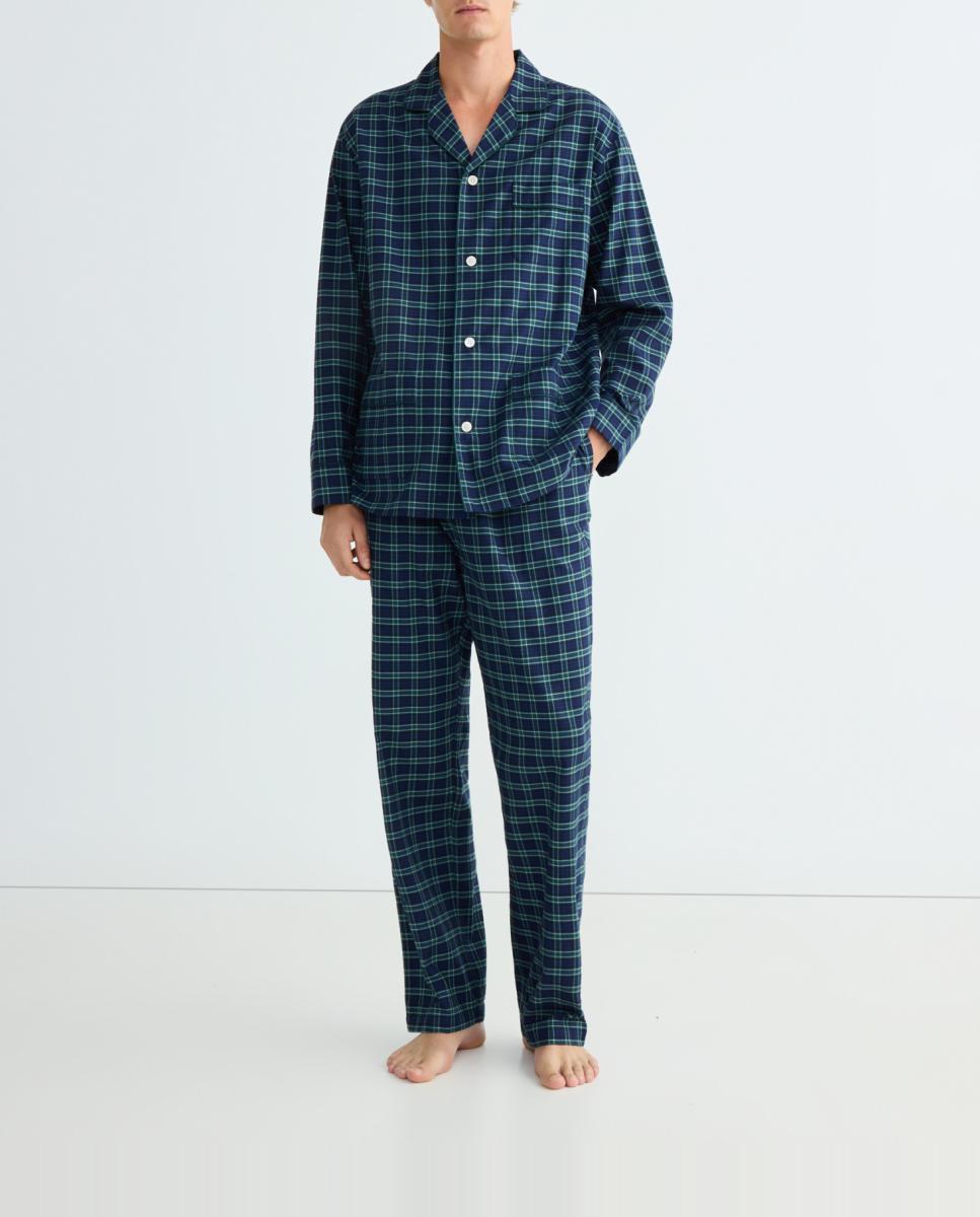 Imagen 0 de Pijama de viyela de hombre tejido a cuadros