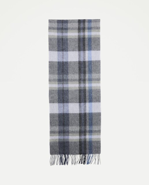 Imagen 0 de Bufanda de hombre con lana de cuadros