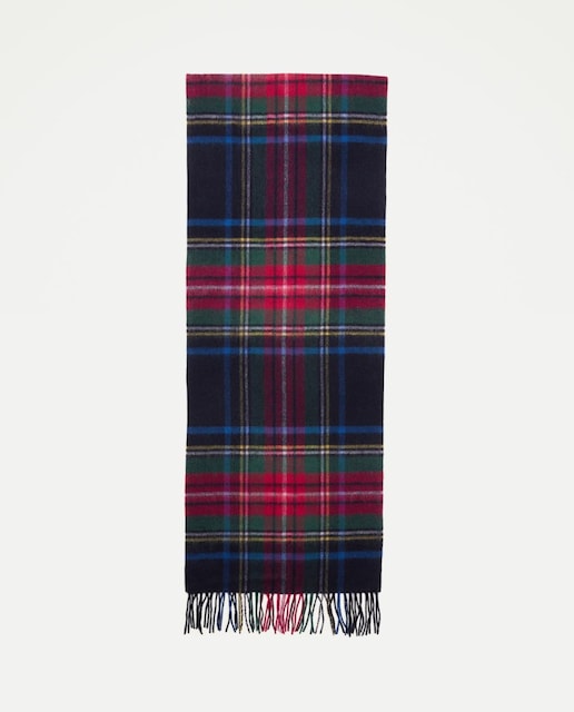 Imagen 0 de Bufanda de cuadros rojos y azul marino