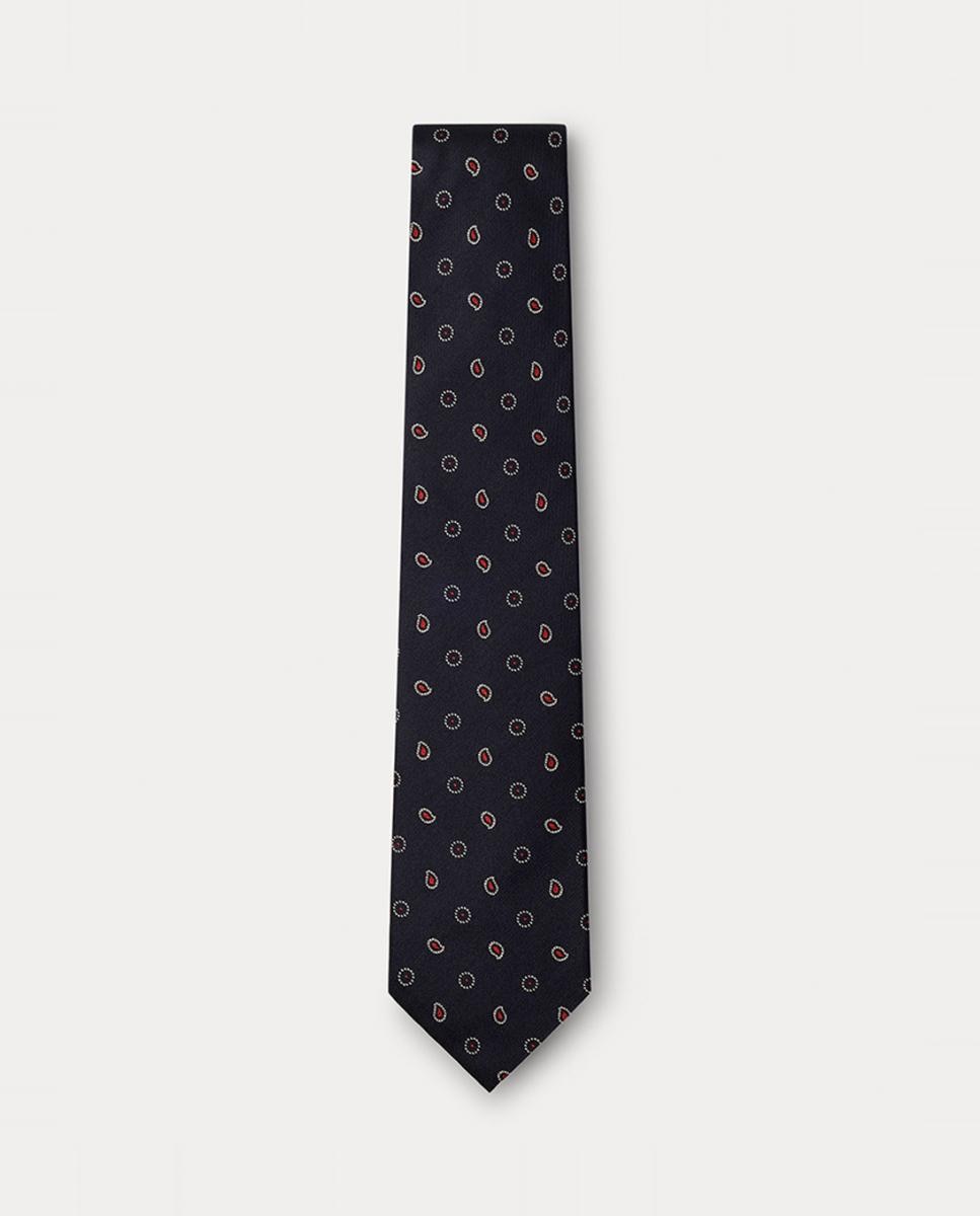Imagen 0 de Corbata de seda con diseño paisley de hombre
