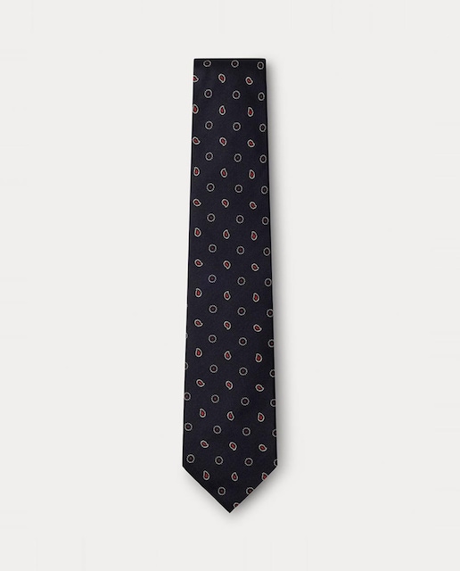 Imagen 0 de Corbata de seda con diseño paisley de hombre