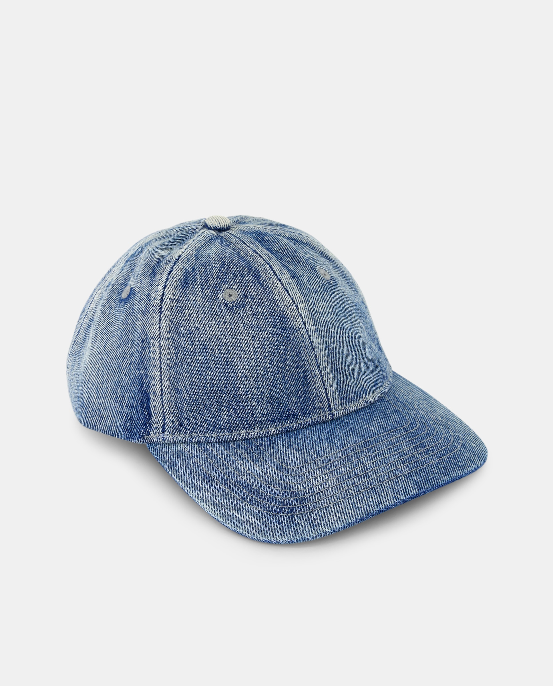 Imagen 0 de Gorra de algodón denim con logo bordado en el lateral de hombre