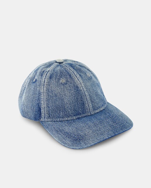 Imagen 0 de Gorra de algodón denim con logo bordado en el lateral de hombre