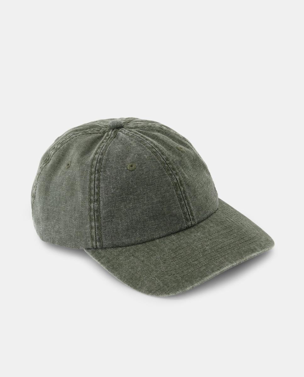 Imagen 0 de Gorra de algodón denim con logo bordado en el lateral de hombre