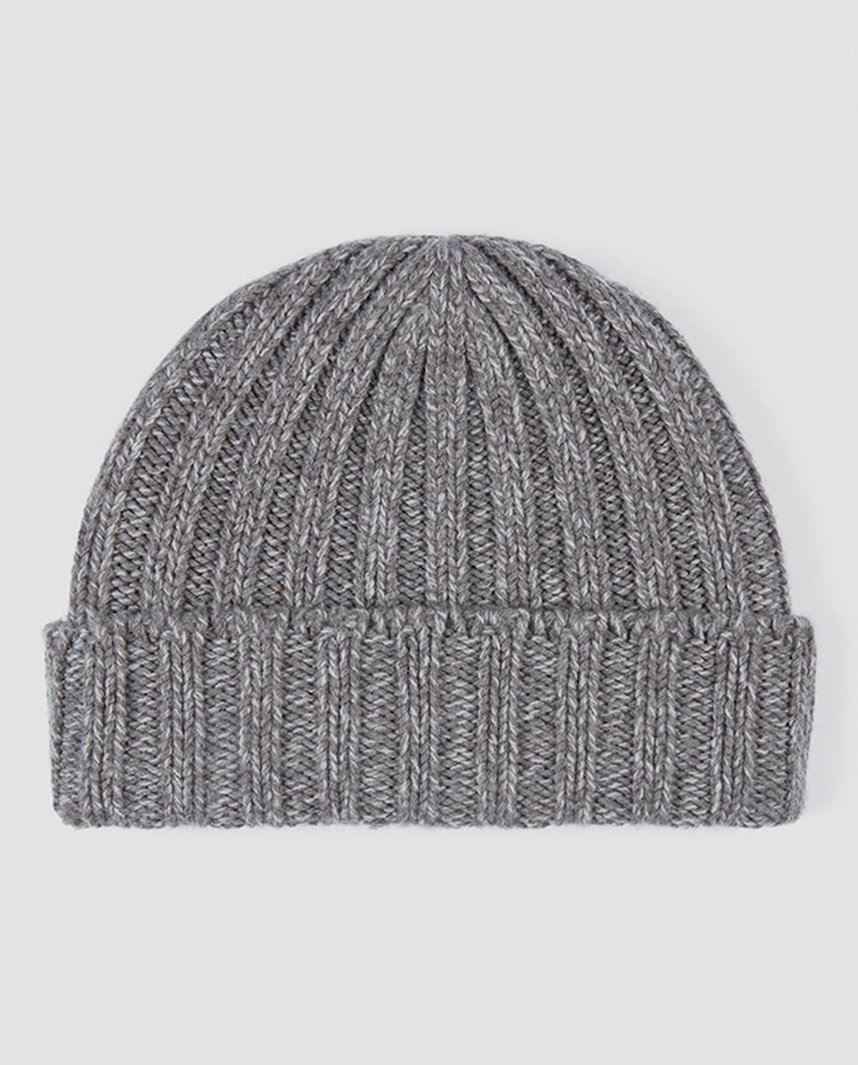 Imagen 0 de Gorro de hombre punto melange vuelta