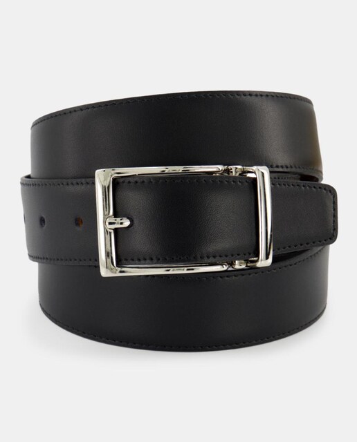 Imagen 0 de Cinturón de hombre Dustin piel reversible negro y marrón