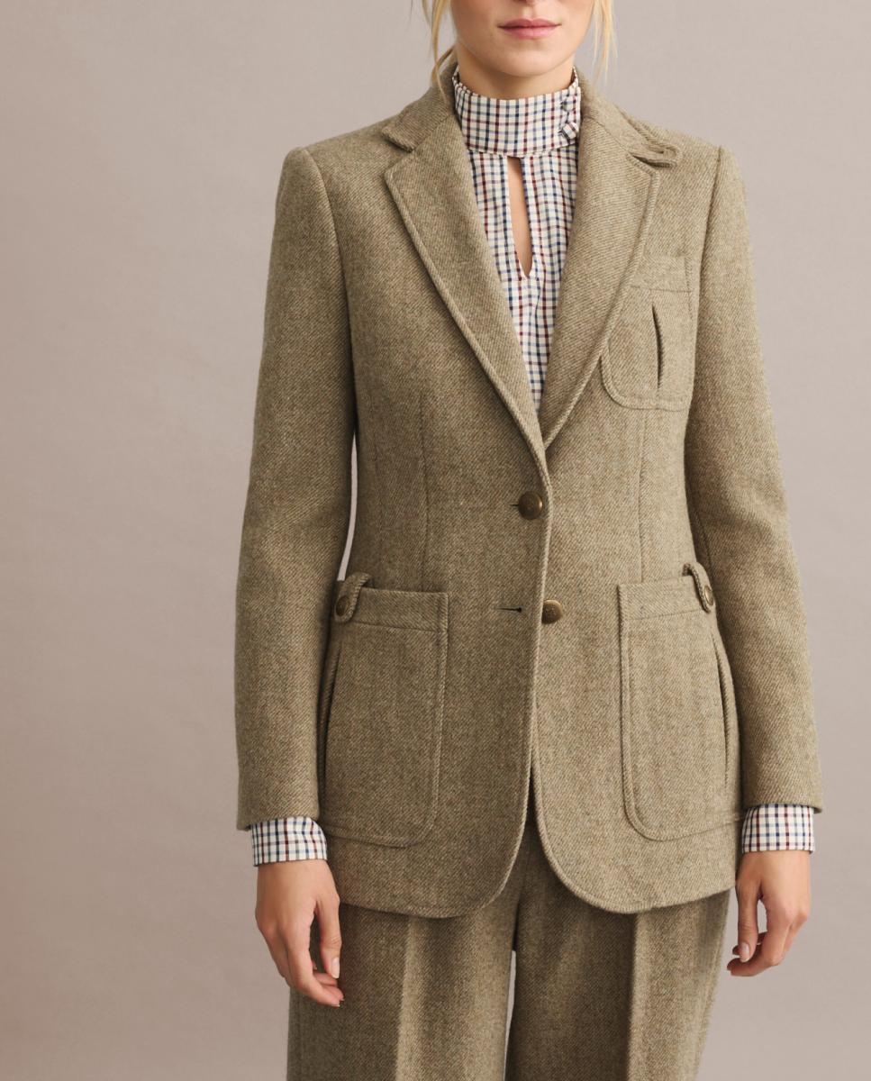 Imagen 0 de Chaqueta básica mujer tweed