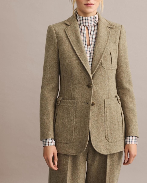 Imagen 0 de Chaqueta básica mujer tweed