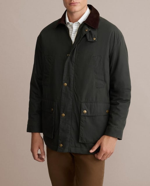 Imagen 0 de Abrigo encerado y acolchado de hombre