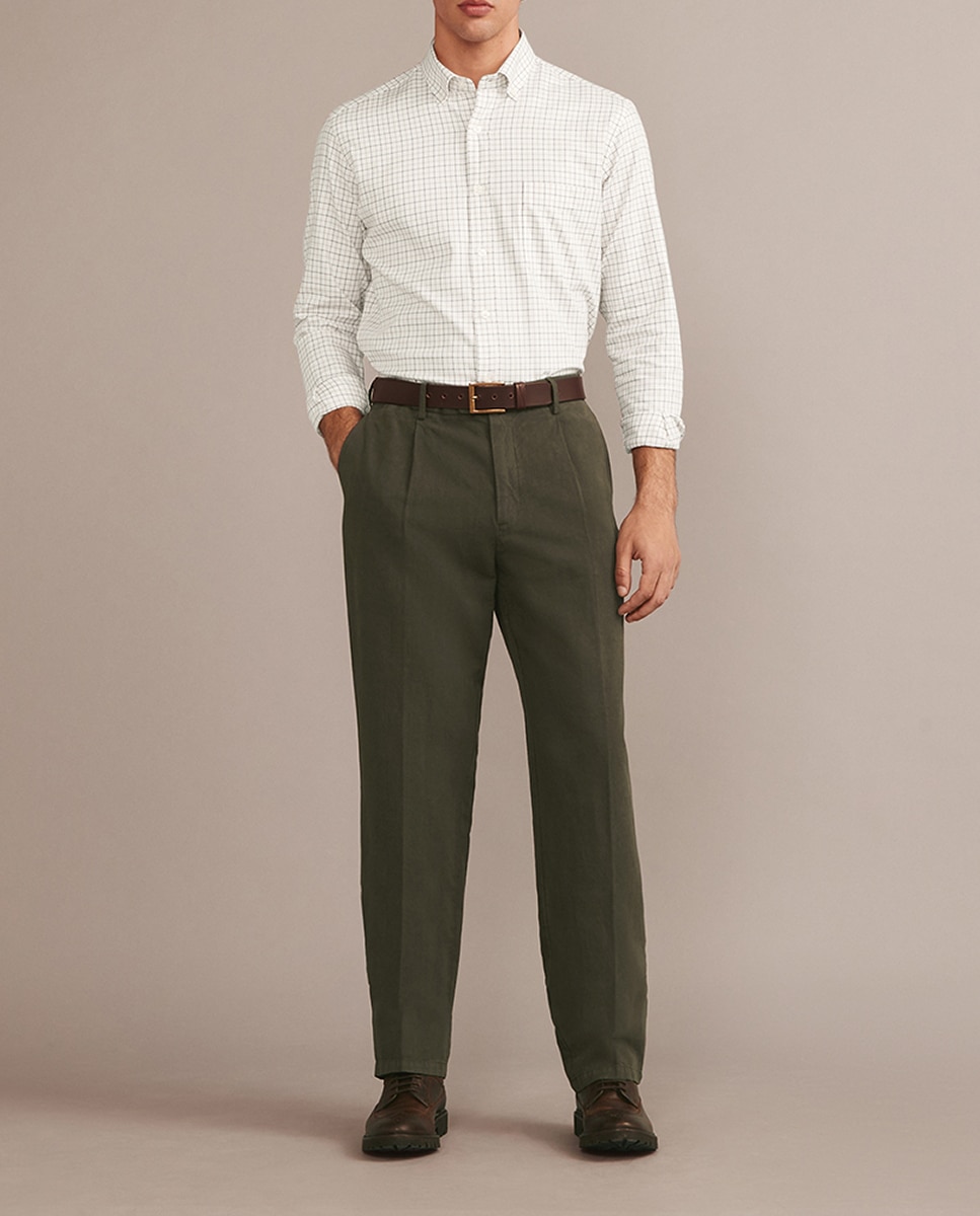 Imagen 0 de Pantalon chino de hombre algodón lino