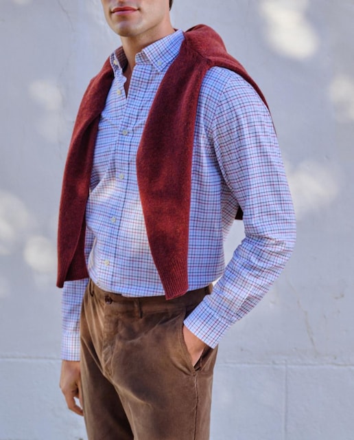 Imagen 0 de Camisa cuadro mediano de hombre