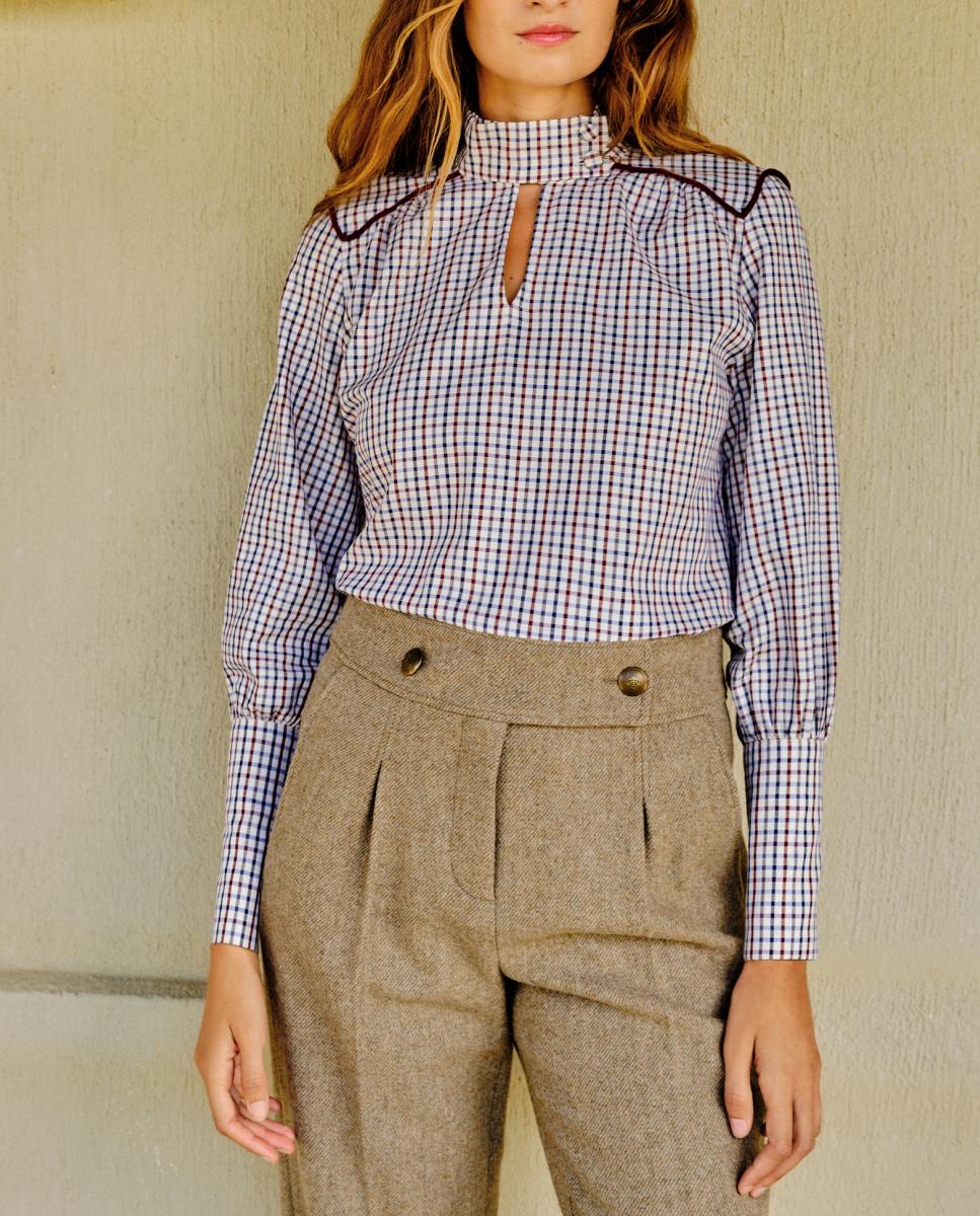 Imagen 0 de Camisa cuadros de mujer
