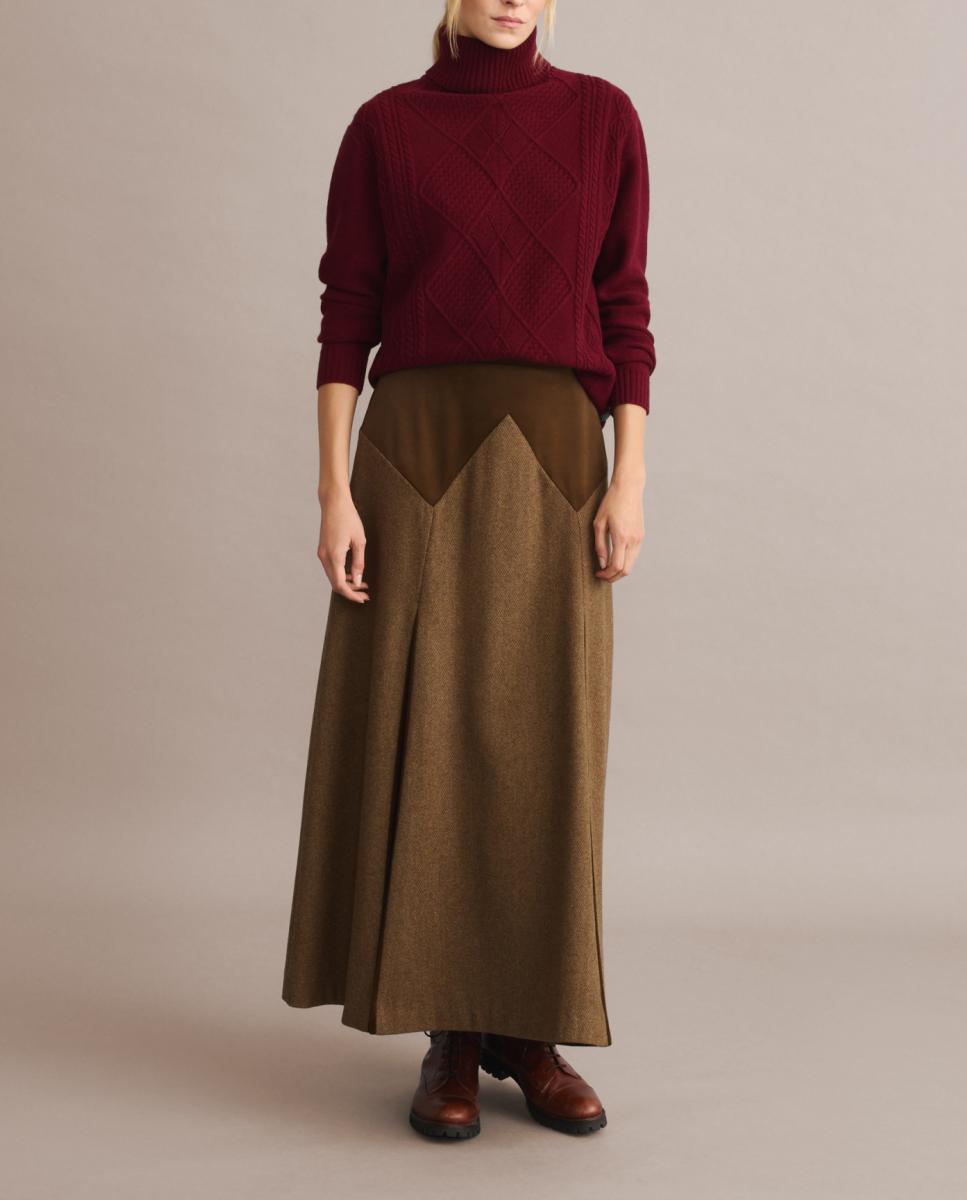 Imagen 0 de Falda pantalón de mujer tweed
