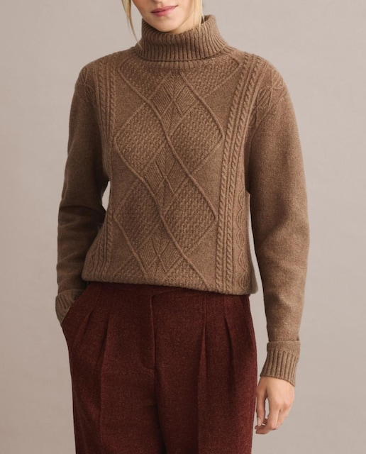 Imagen 0 de Jersey mujer cuello vuelto greca