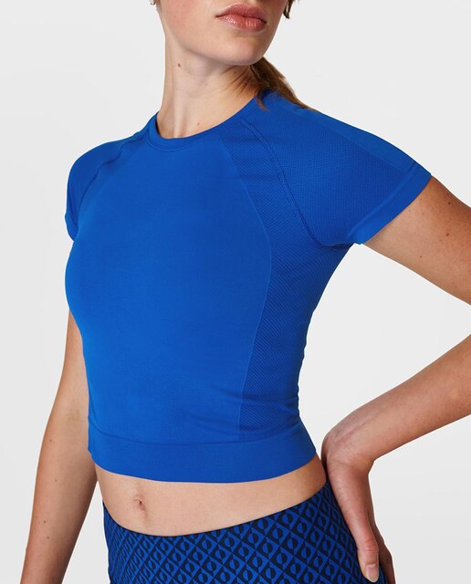 Imagen 0 de Camiseta de mujer Athlete Crop Seamless Workout Sweaty Betty