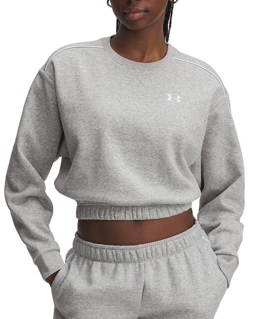 Imagen 0 de Sudadera de mujer UA Rival Fleece Piped Crew Under Armour
