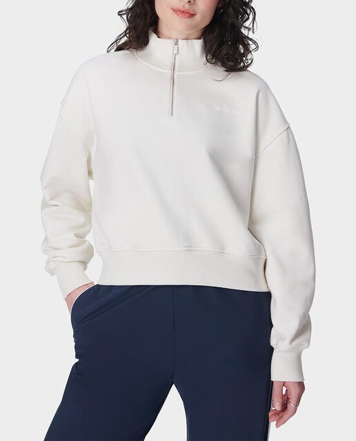 Imagen 0 de Sudadera de mujer Revive Crop Half Zip  Sweatty Betty