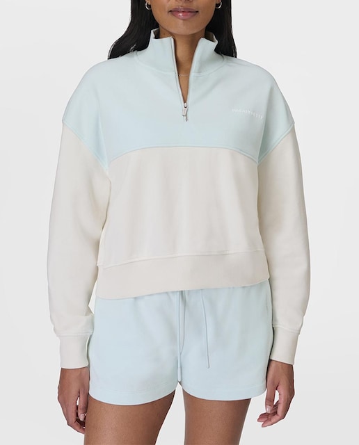 Imagen 0 de Sudadera de mujer Revive Crop Half Zip  Sweatty Betty