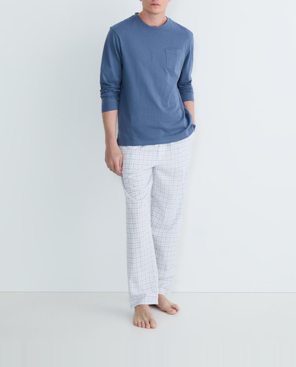 Imagen 0 de Pijama de hombre combinado algodón