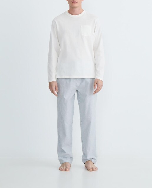 Imagen 0 de Pijama de hombre combinado algodón