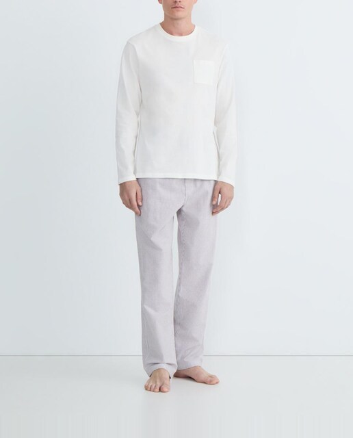 Imagen 0 de Pijama de hombre combinado algodón