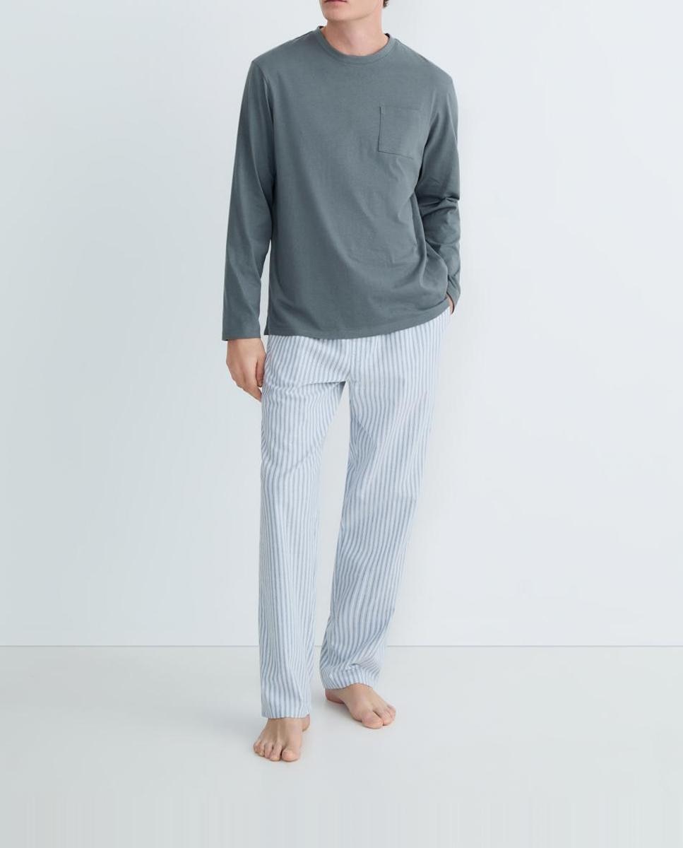 Imagen 0 de Pijama de hombre combinado algodón