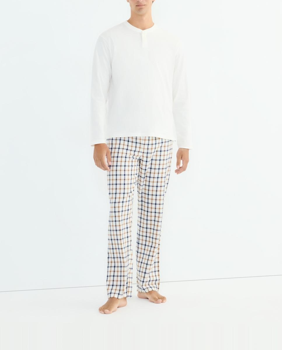 Imagen 0 de Pijama hombre combinado algodón con bolsa