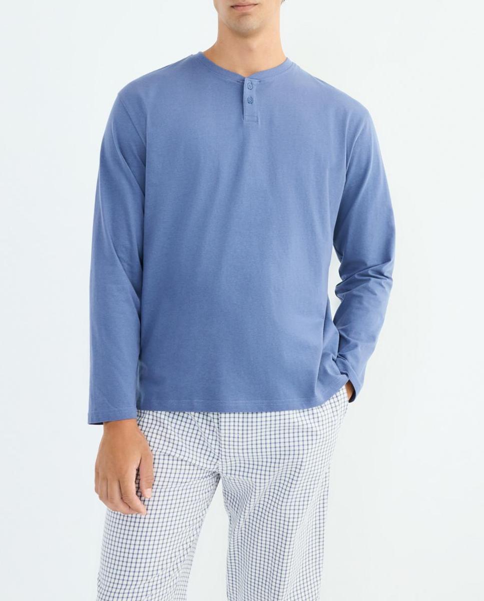 Imagen 0 de Pijama hombre combinado algodón con bolsa